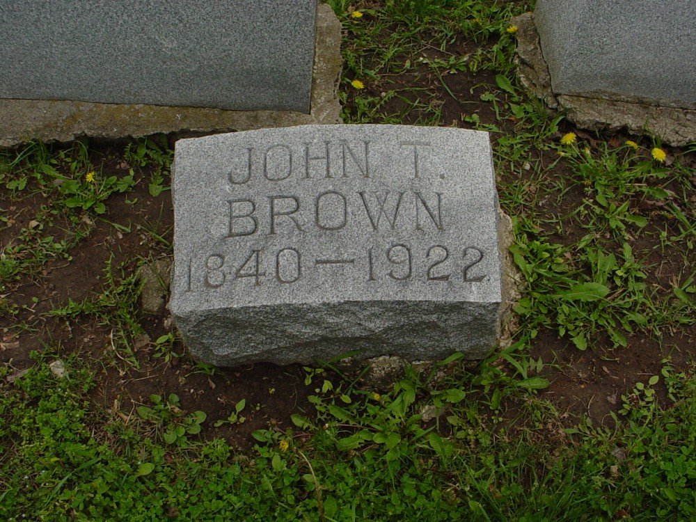  John True Brown Headstone Photo, Hillcrest Cemetery, Callaway County genealogy