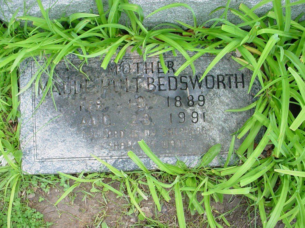  Maude E. Holt Bedsworth