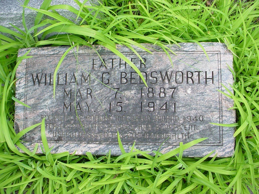  William G. Gladstone Bedsworth Headstone Photo, Hillcrest Cemetery, Callaway County genealogy