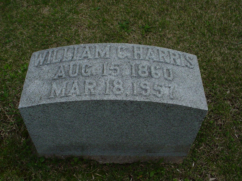  William Christopher Harris Headstone Photo, Hillcrest Cemetery, Callaway County genealogy