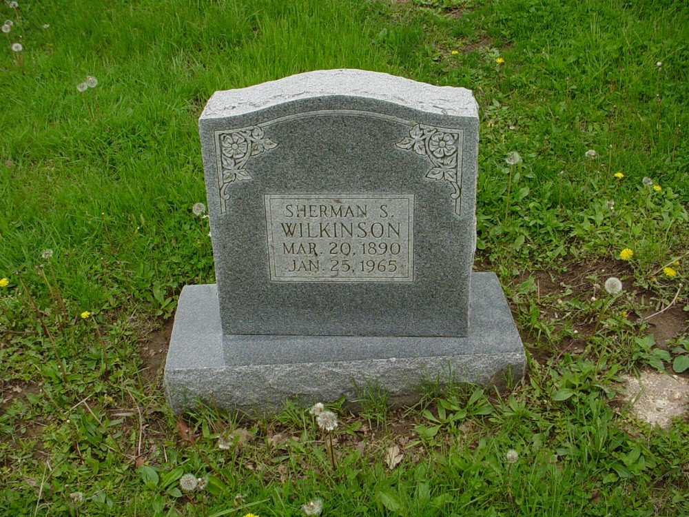  Sherman S. Wilkinson Headstone Photo, Hillcrest Cemetery, Callaway County genealogy