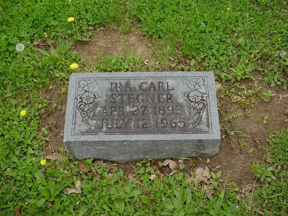  Ira Carl Stegner Headstone Photo, Hillcrest Cemetery, Callaway County genealogy