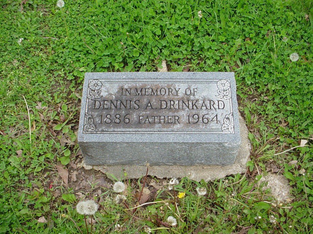  Dennis A. Drinkard Headstone Photo, Hillcrest Cemetery, Callaway County genealogy