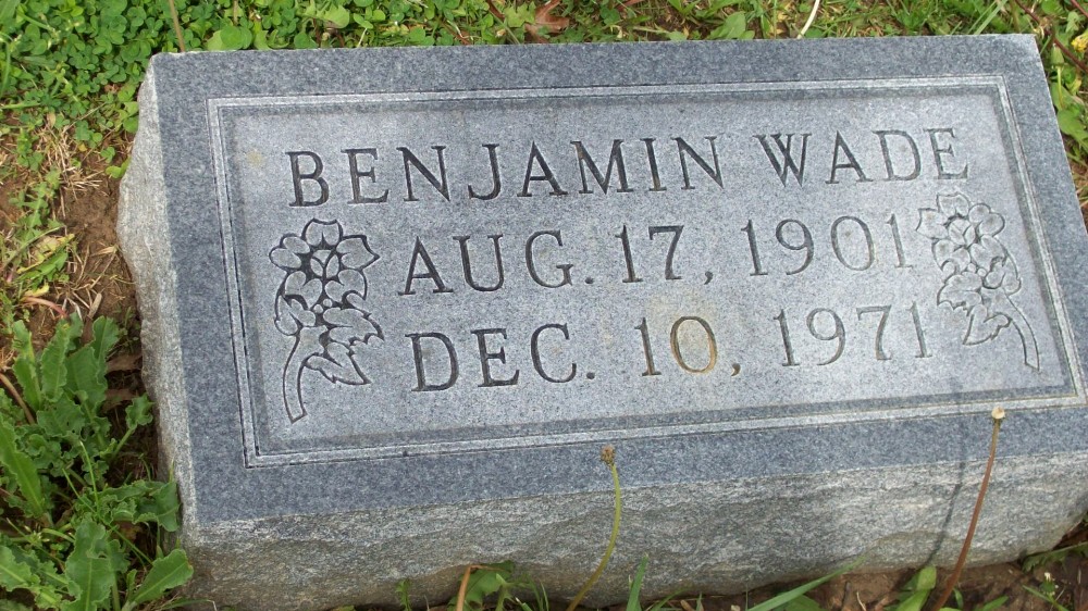  Benjamin Wade Lawrence Headstone Photo, Hillcrest Cemetery, Callaway County genealogy