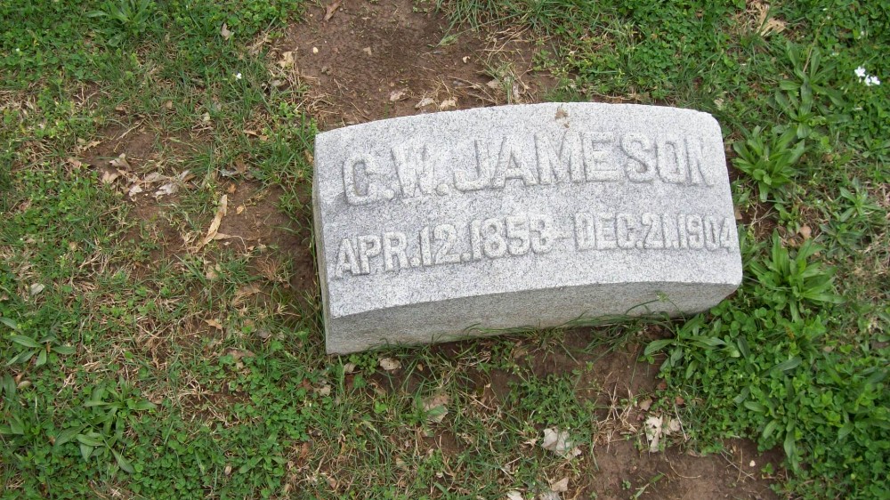  C.W. Jameson Headstone Photo, Hillcrest Cemetery, Callaway County genealogy