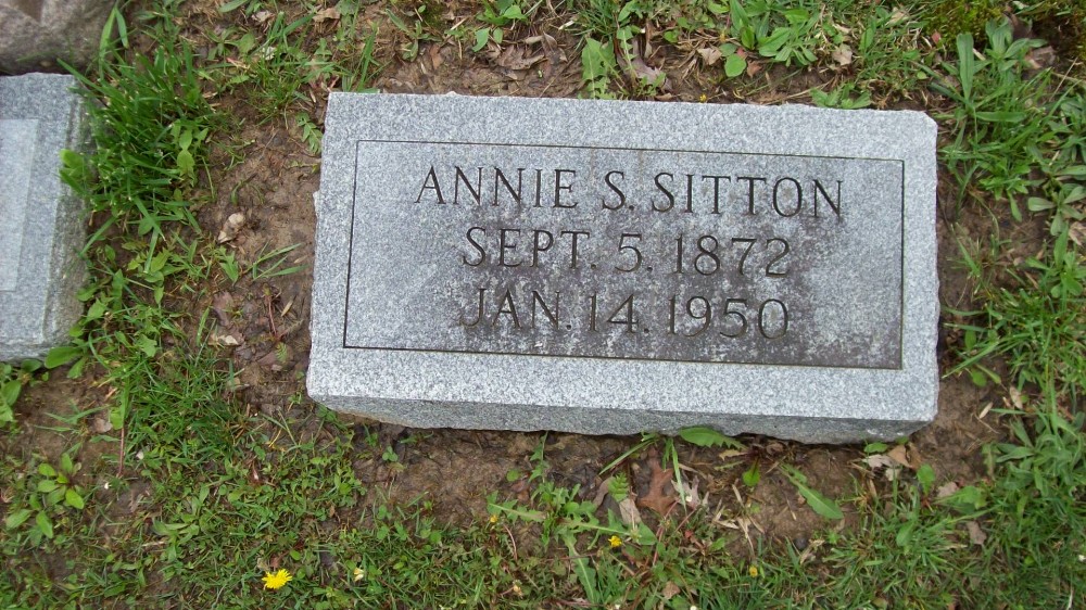  Annie Elizabeth Sartor Sitton Headstone Photo, Hillcrest Cemetery, Callaway County genealogy