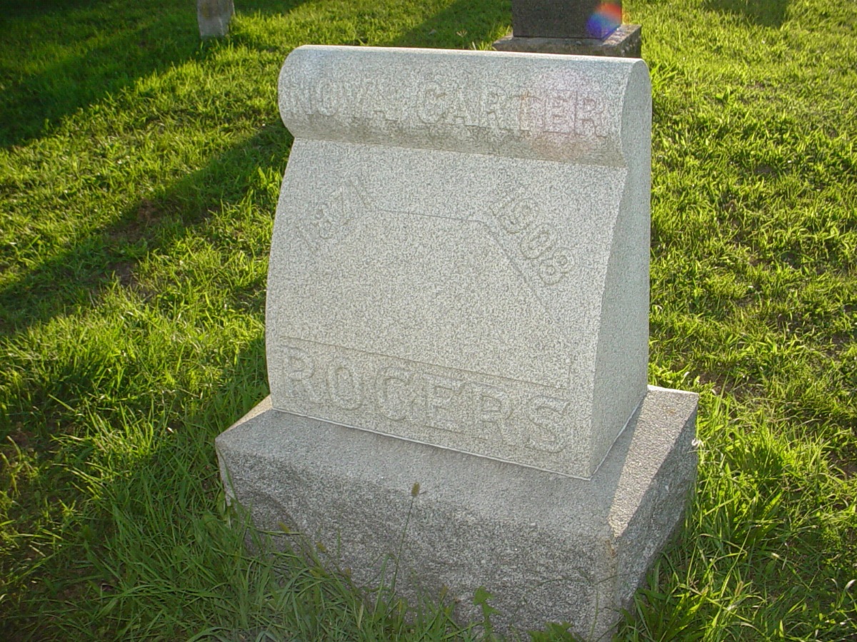  Nova Carter Rogers Headstone Photo, Hillcrest Cemetery, Callaway County genealogy