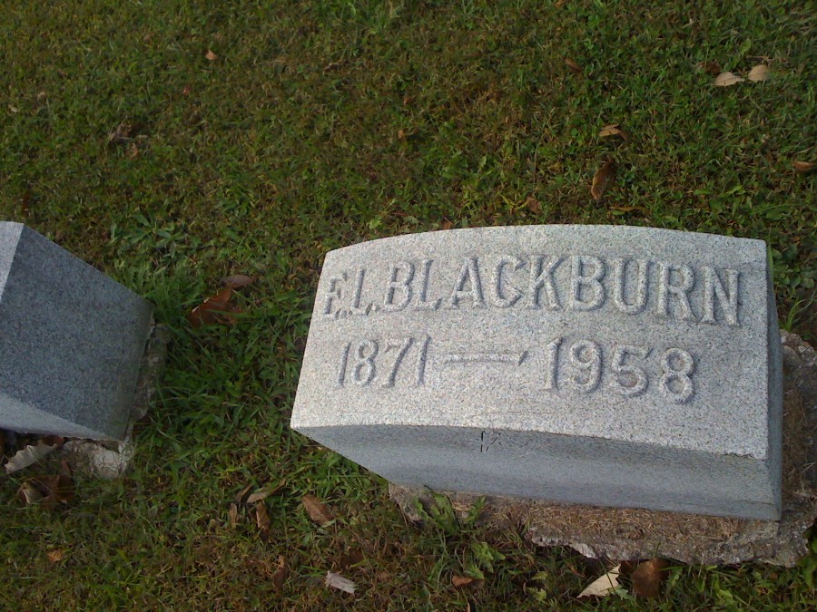 Ernest Leavell Blackburn Headstone Photo, Hillcrest Cemetery, Callaway County genealogy