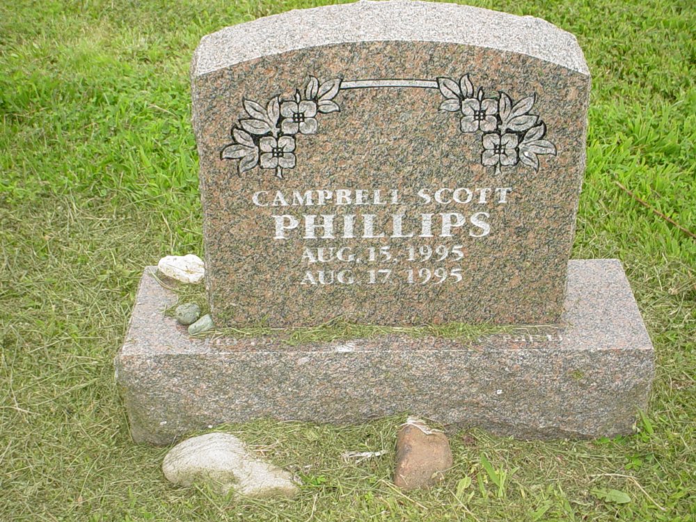  Campbell Scott Phillips Headstone Photo, Hopewell Baptist Church, Callaway County genealogy