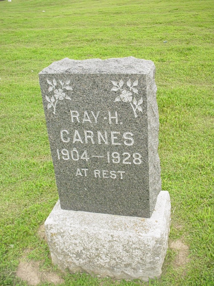  Ray H. Carnes Headstone Photo, Hopewell Baptist Church, Callaway County genealogy