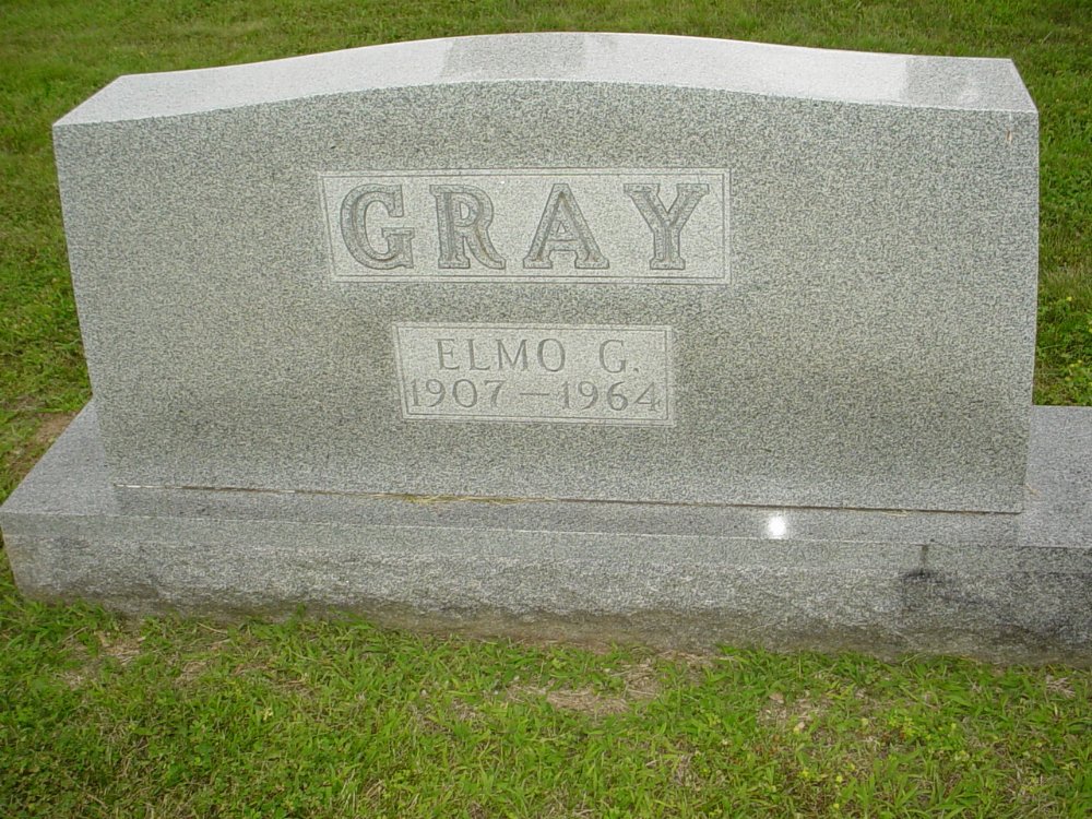  Elmo G. Gray Headstone Photo, Hopewell Baptist Church, Callaway County genealogy