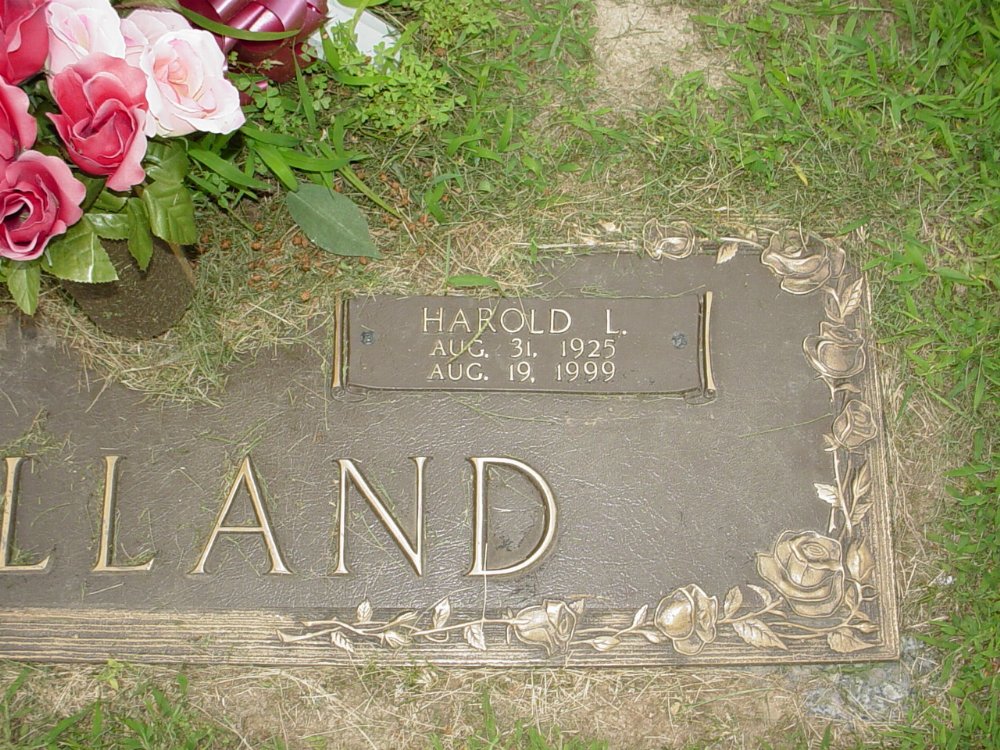  Harold L. Holland Headstone Photo, Hopewell Baptist Church, Callaway County genealogy