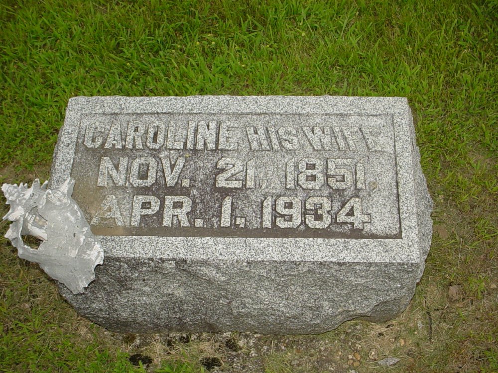  Caroline Clatterbuck Wilson Headstone Photo, Hopewell Baptist Church, Callaway County genealogy