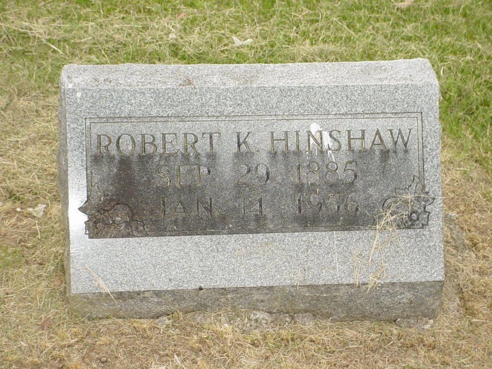  Robert K. Hinshaw Headstone Photo, Miller