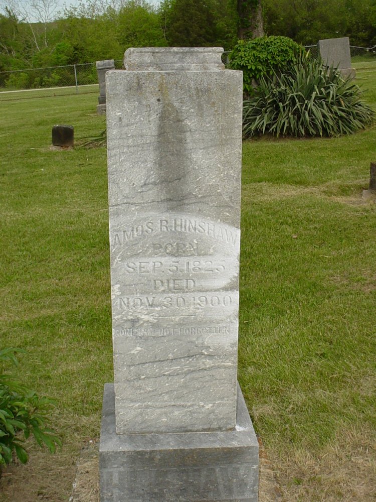  Amos R. Hinshaw Headstone Photo, Miller