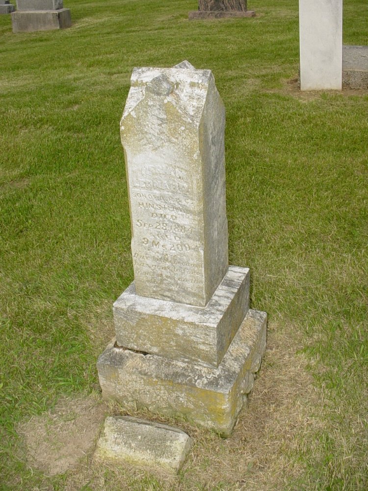  Herman Leonard Hinshaw Headstone Photo, Miller
