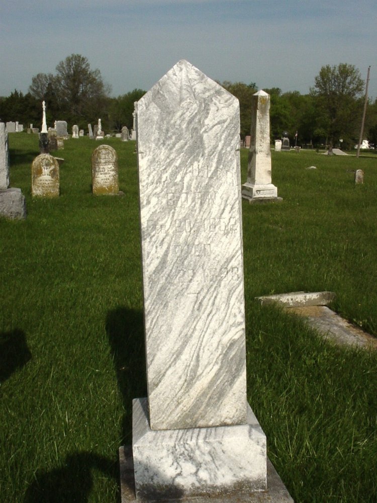  Alonzo Cortez Miller Headstone Photo, Millersburg Cemetery, Callaway County genealogy