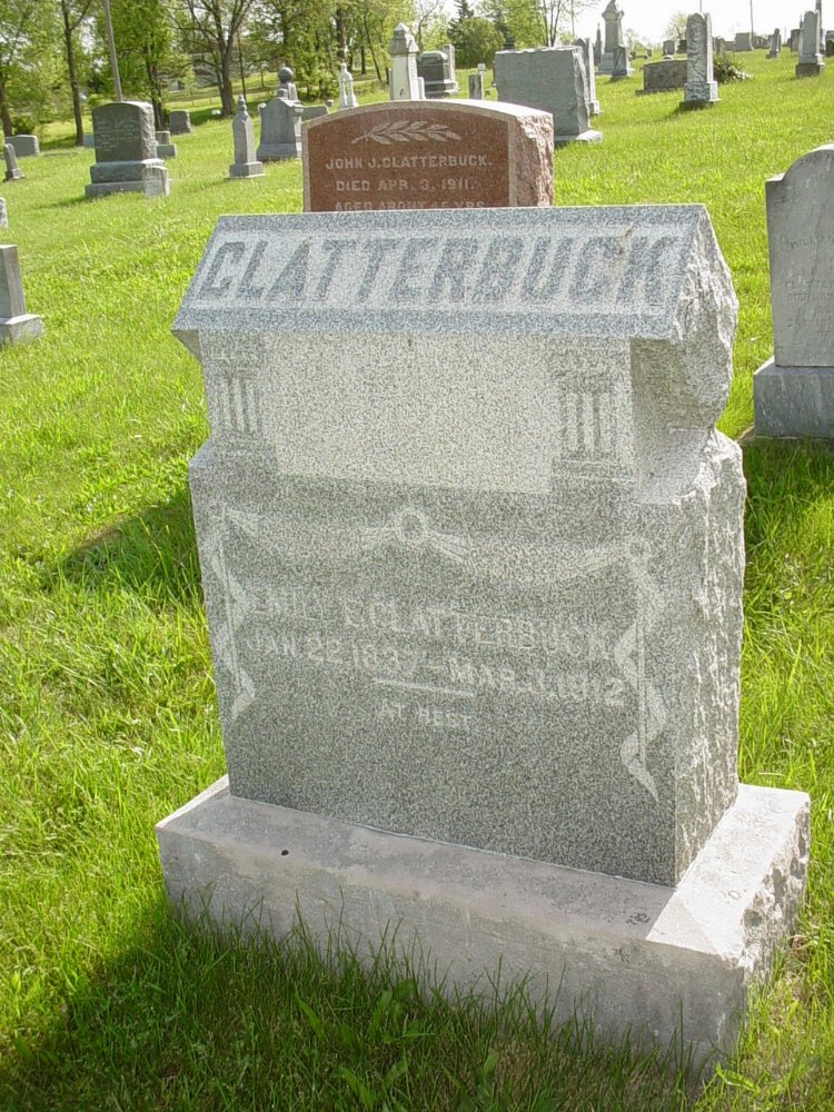  Emily E. Forsee Clatterbuck Headstone Photo, Millersburg Cemetery, Callaway County genealogy