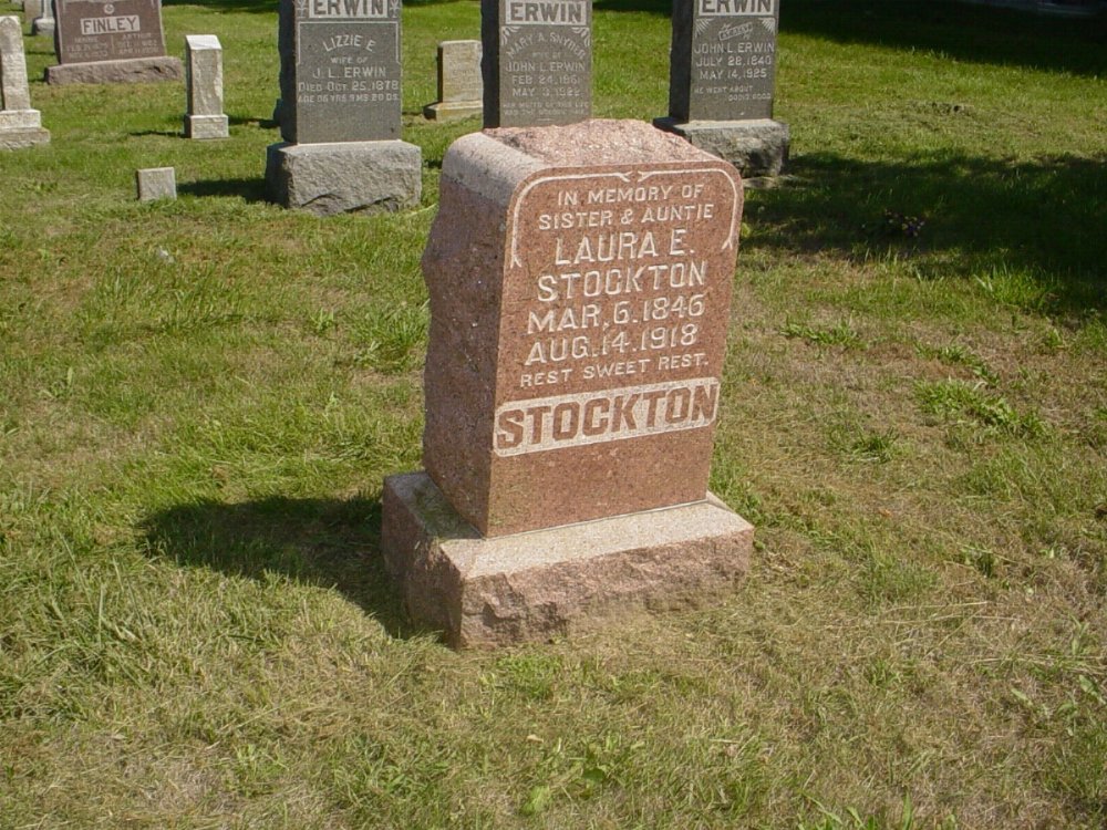  Laura Turner Blattenburg Stockton Headstone Photo, Mount Carmel Cemetery, Callaway County genealogy