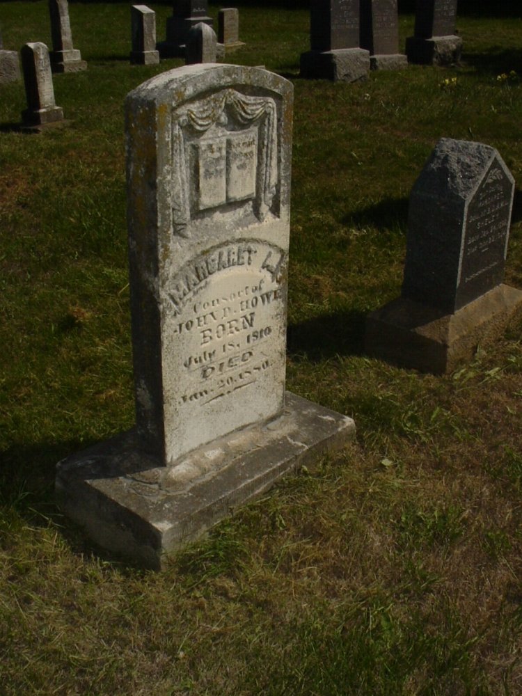  Margaret Henderson Howe Headstone Photo, Mount Carmel Cemetery, Callaway County genealogy