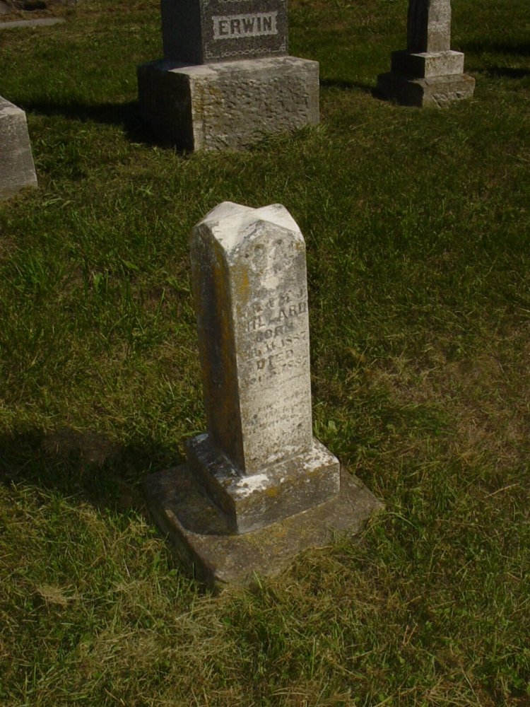  Laura Millard Headstone Photo, Mount Carmel Cemetery, Callaway County genealogy