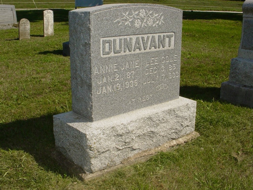  Lee C. Dunavant & Annie J. Mirts