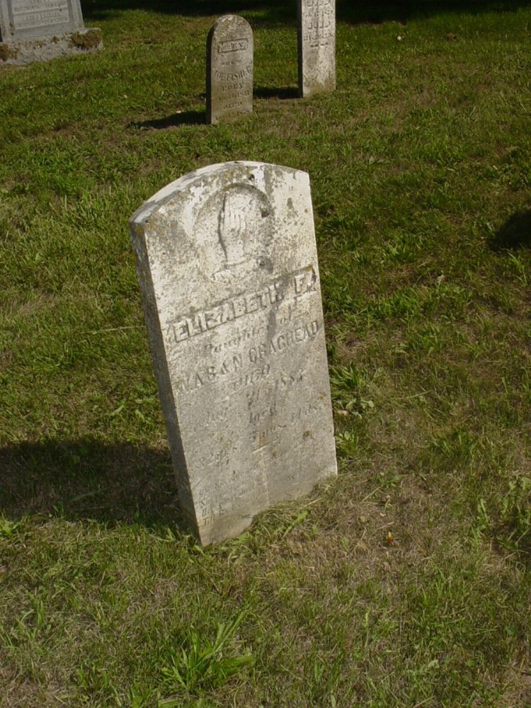  Elizabeth F. Craghead Headstone Photo, Mount Carmel Cemetery, Callaway County genealogy