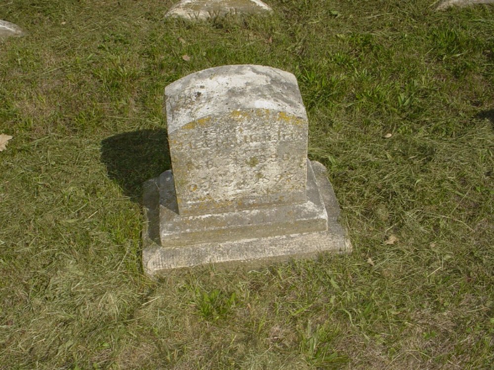  Infant Son Craghead 1897 Headstone Photo, Mount Carmel Cemetery, Callaway County genealogy