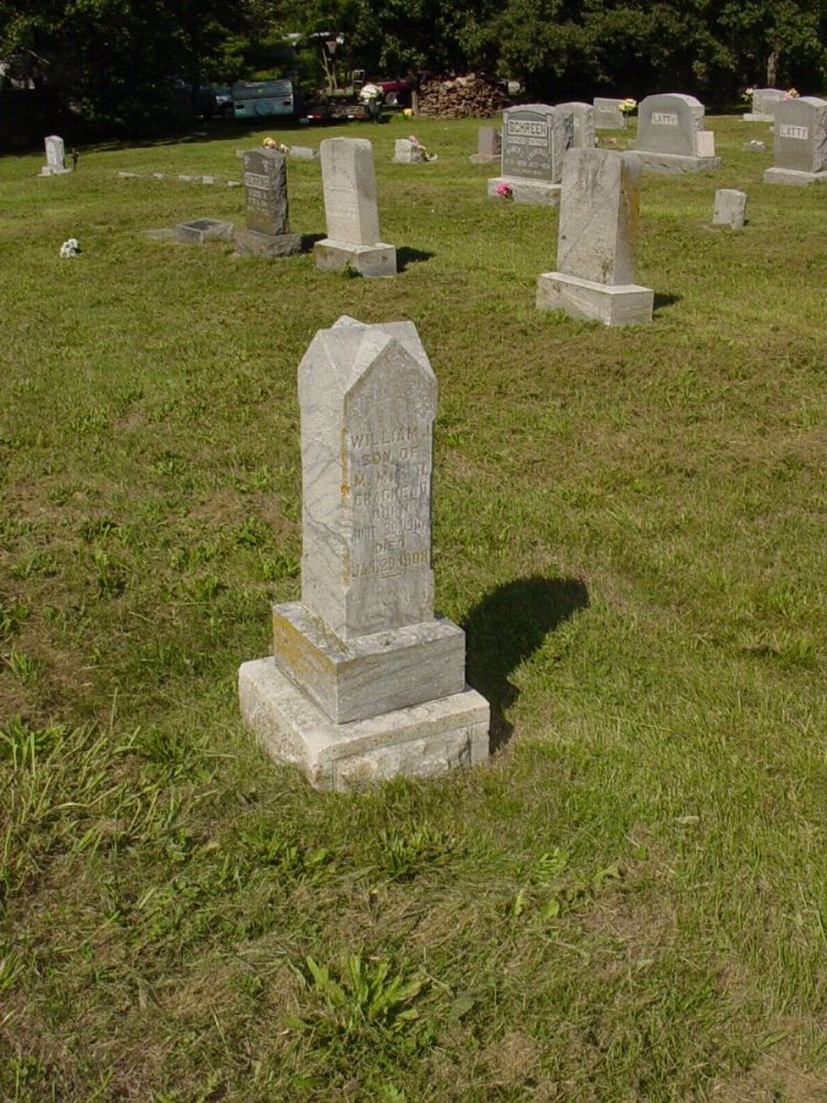  William J. Craghead Headstone Photo, Mount Carmel Cemetery, Callaway County genealogy