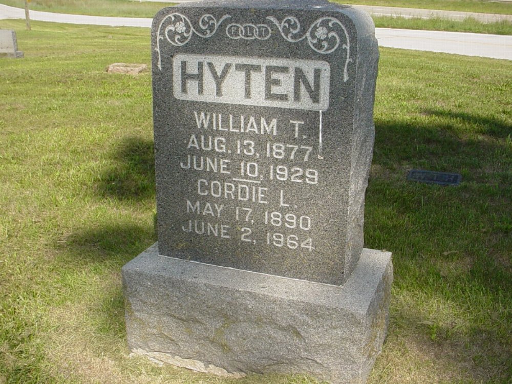  William T. Hyten & Cordie L. Turner
