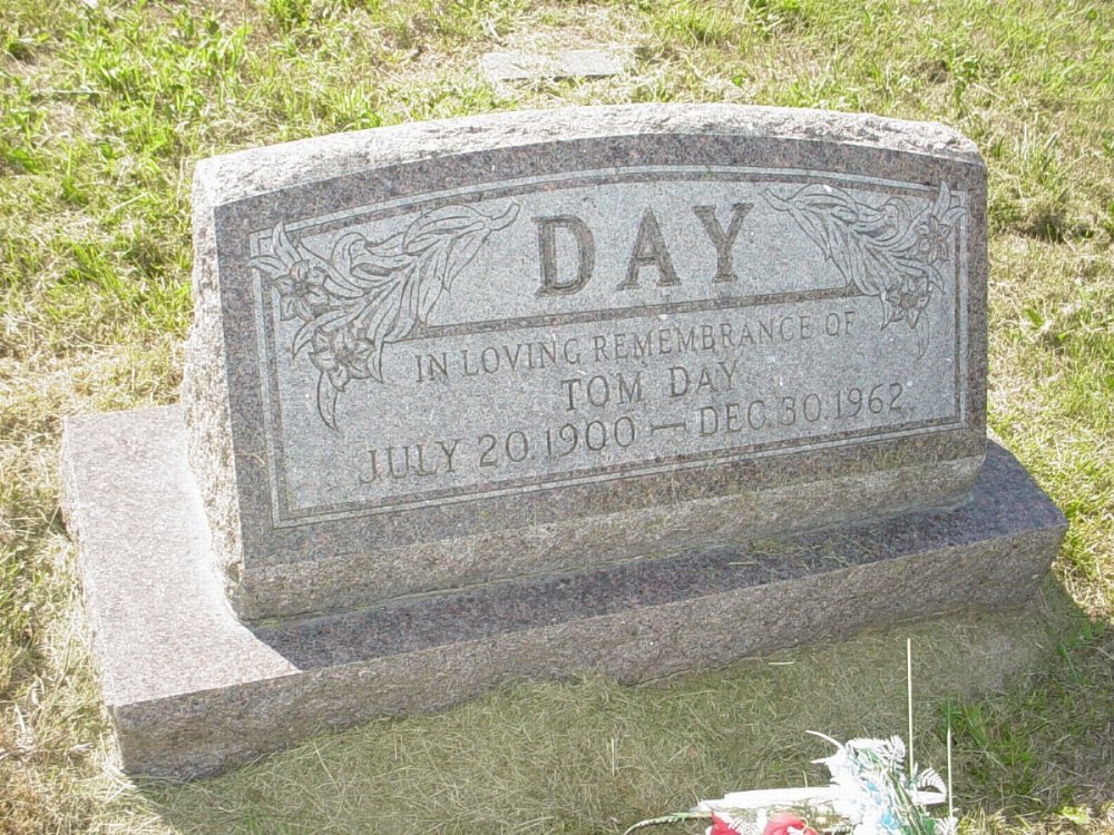  Tom Day Headstone Photo, Mount Carmel Cemetery, Callaway County genealogy