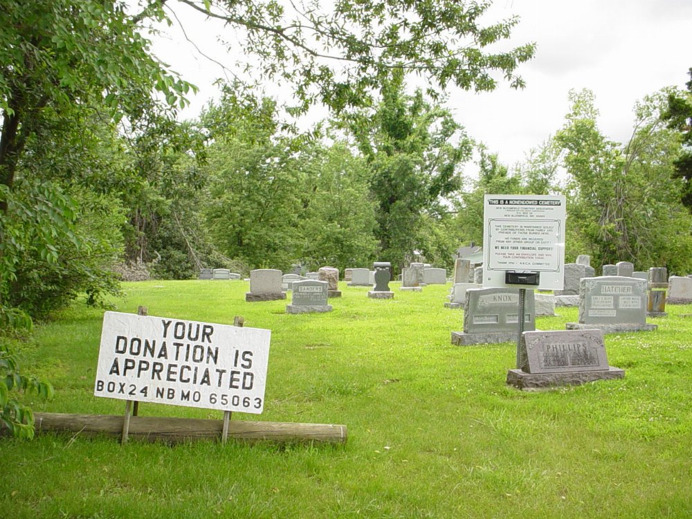  New Bloomfield Cemetery Headstone Photo, New Bloomfield Cemetery, Callaway County genealogy