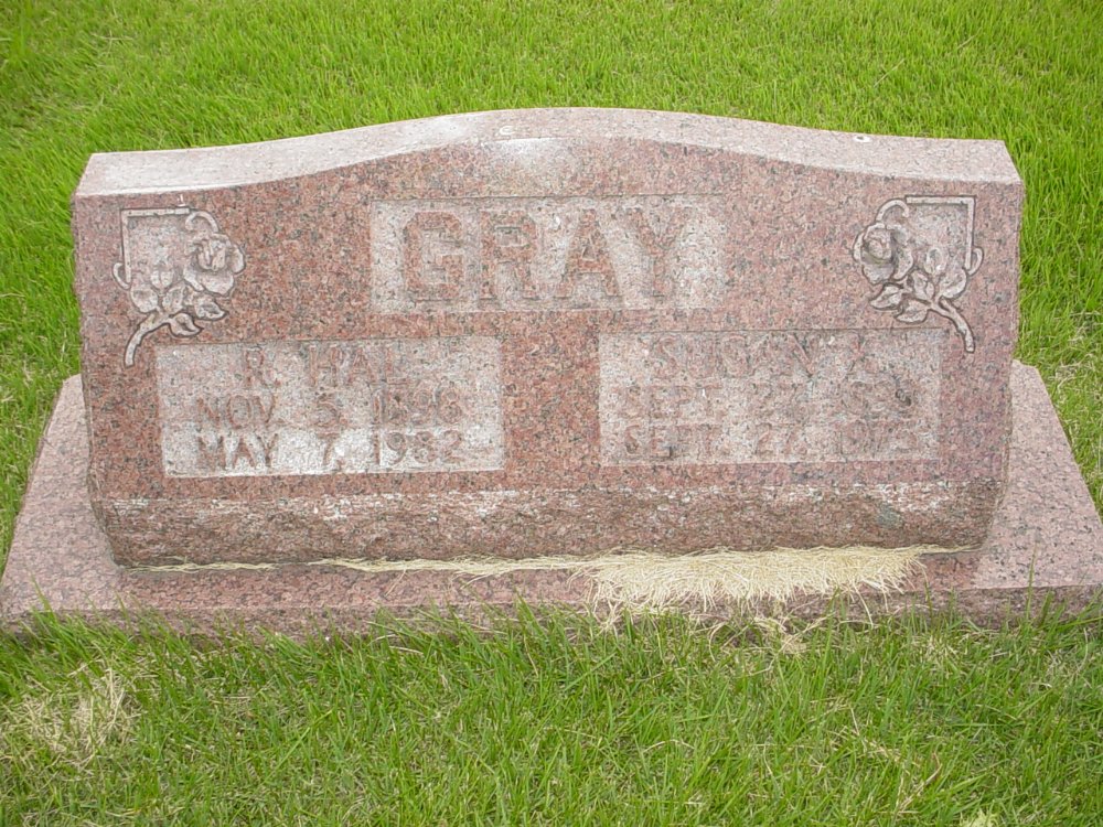  Robert H. & Susan K. Gray Headstone Photo, New Bloomfield Cemetery, Callaway County genealogy