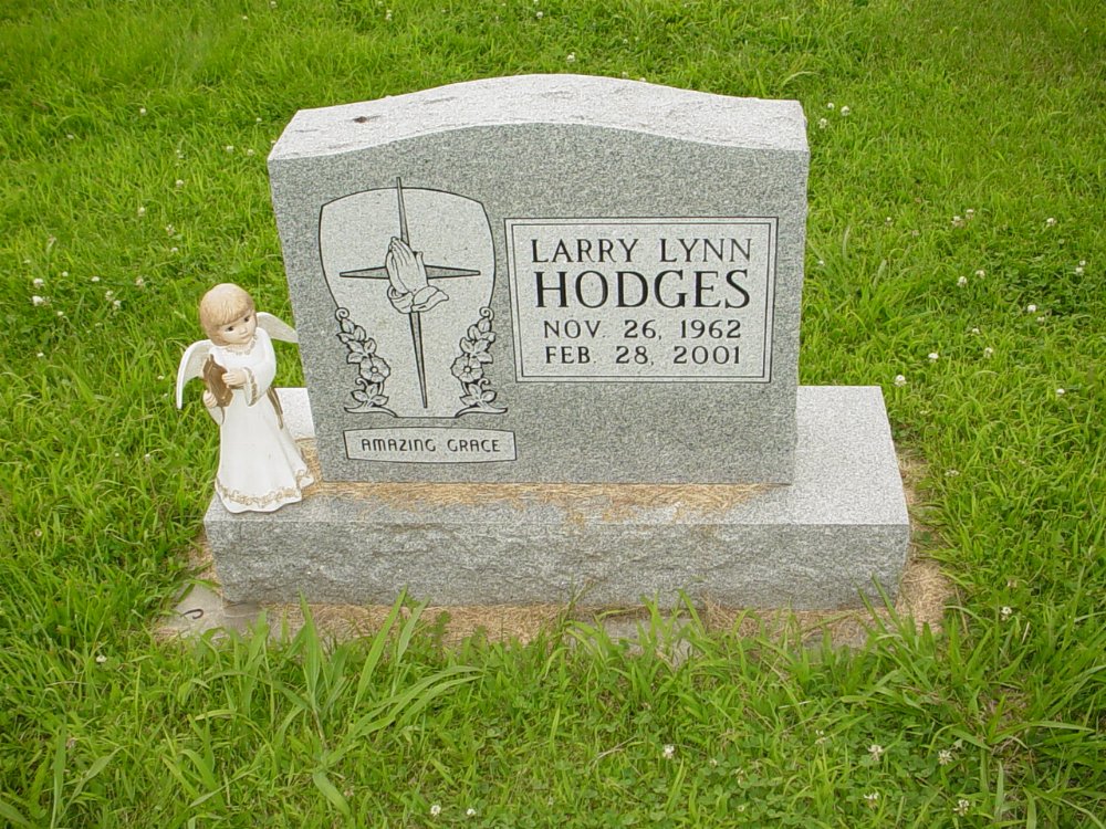  Larry L. Hodges Headstone Photo, New Bloomfield Cemetery, Callaway County genealogy
