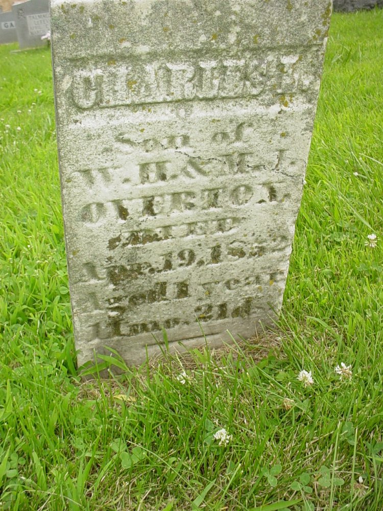  Charles Overton Headstone Photo, New Bloomfield Cemetery, Callaway County genealogy