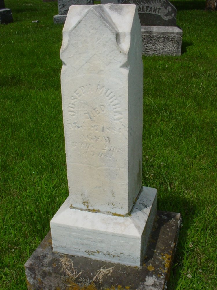  Joseph Murray Headstone Photo, New Bloomfield Cemetery, Callaway County genealogy