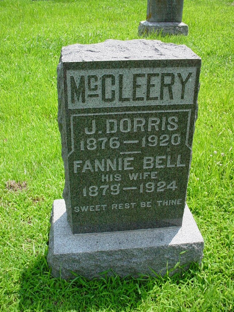  John Dorris McCleery & Fannie E. Bell