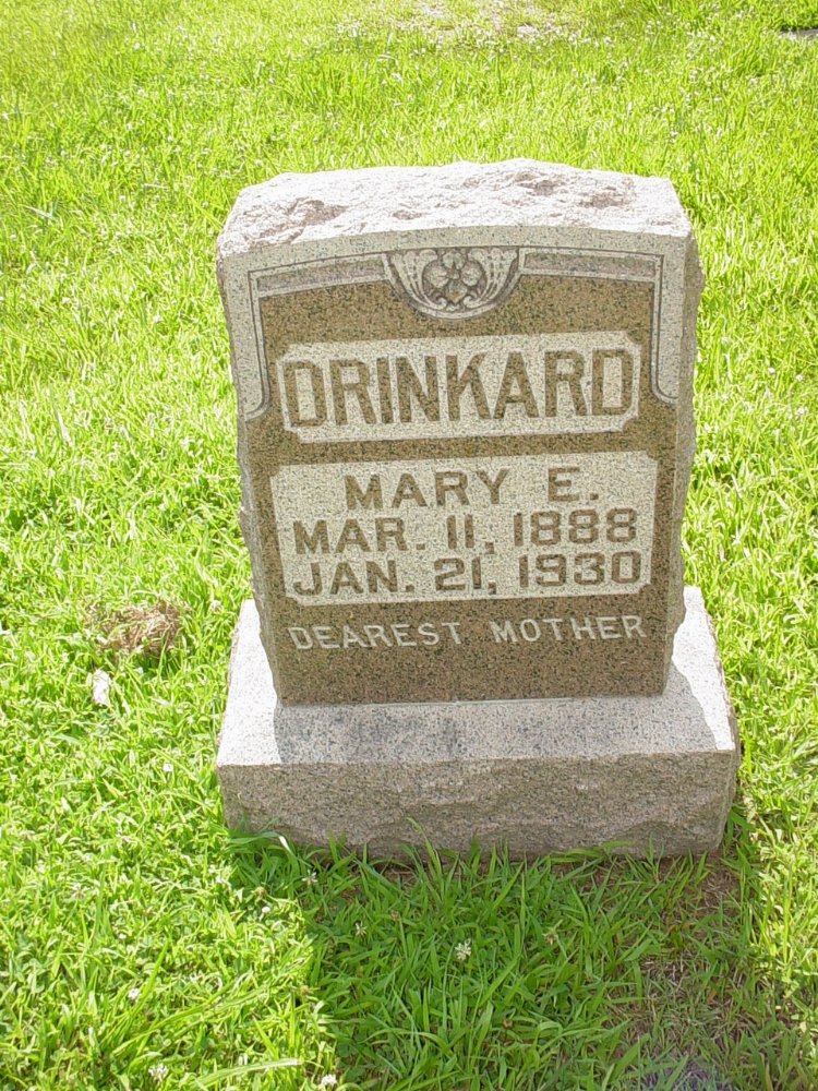  Mary E. Jeffreys Drinkard Headstone Photo, New Bloomfield Cemetery, Callaway County genealogy