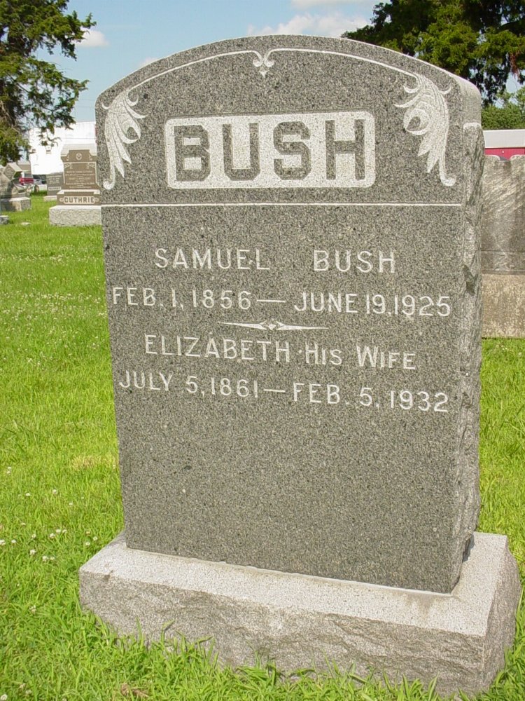  Samuel Bush & Elizabeth Sanford