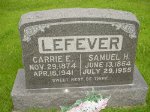  Samuel H. LeFever & Carrie E. Ballew