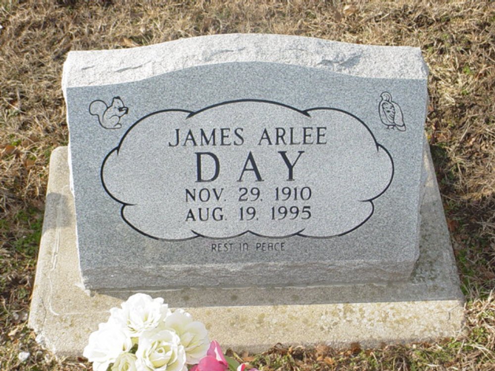  James Arlee Day Headstone Photo, New Hope Baptist Church Cemetery, Callaway County genealogy