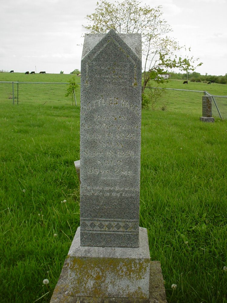  Gottlieb Yake Headstone Photo, Otterbein United Brethren Methodist Cemetery, Callaway County genealogy