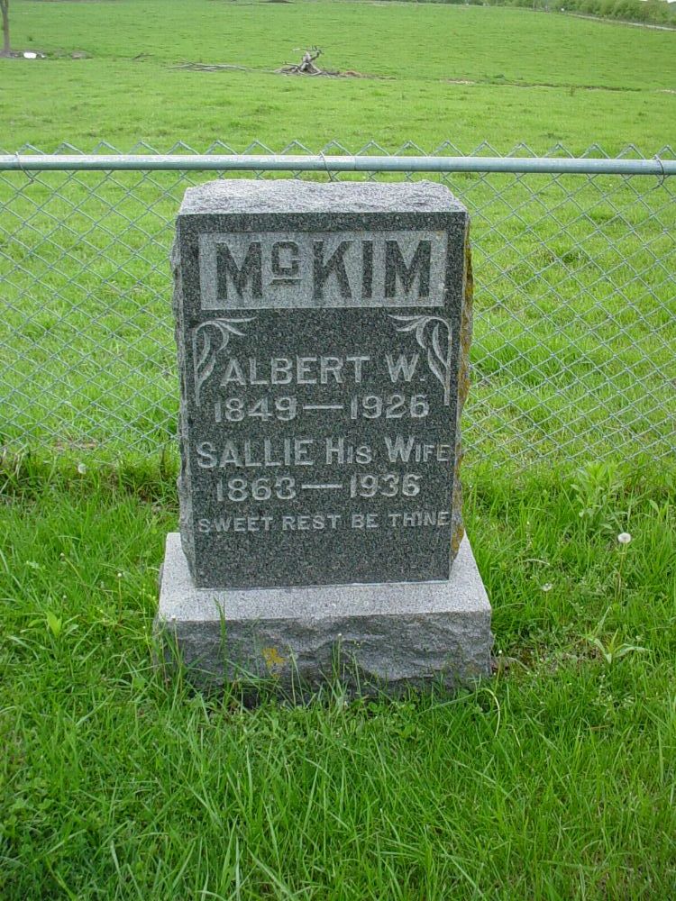  Albert W. McKim & Sallie Kite