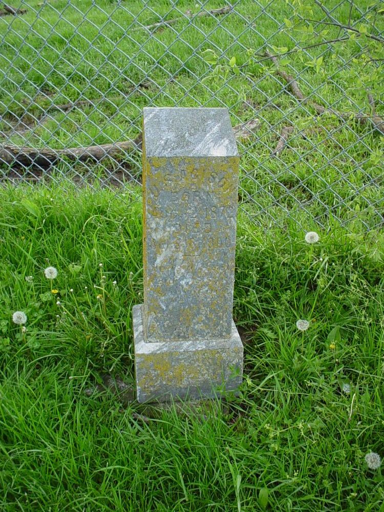  Uriah S. Acison Headstone Photo, Otterbein United Brethren Methodist Cemetery, Callaway County genealogy