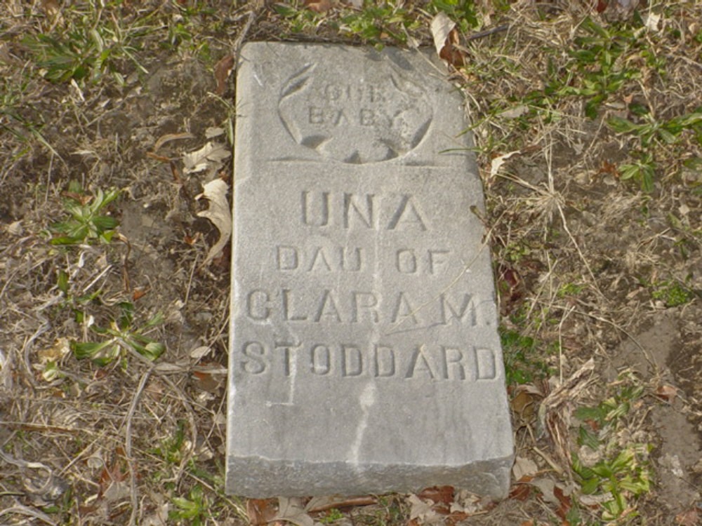  Una Stoddard Headstone Photo, Pioneer Cemetery, Callaway County genealogy