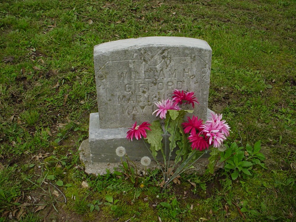  William H. Gifford Headstone Photo, Pioneer Cemetery, Callaway County genealogy