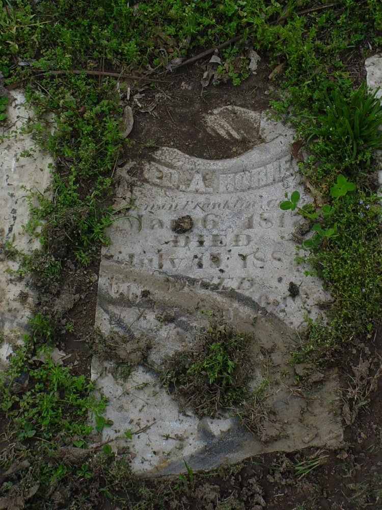  Frederick A. Horner Headstone Photo, Pioneer Cemetery, Callaway County genealogy