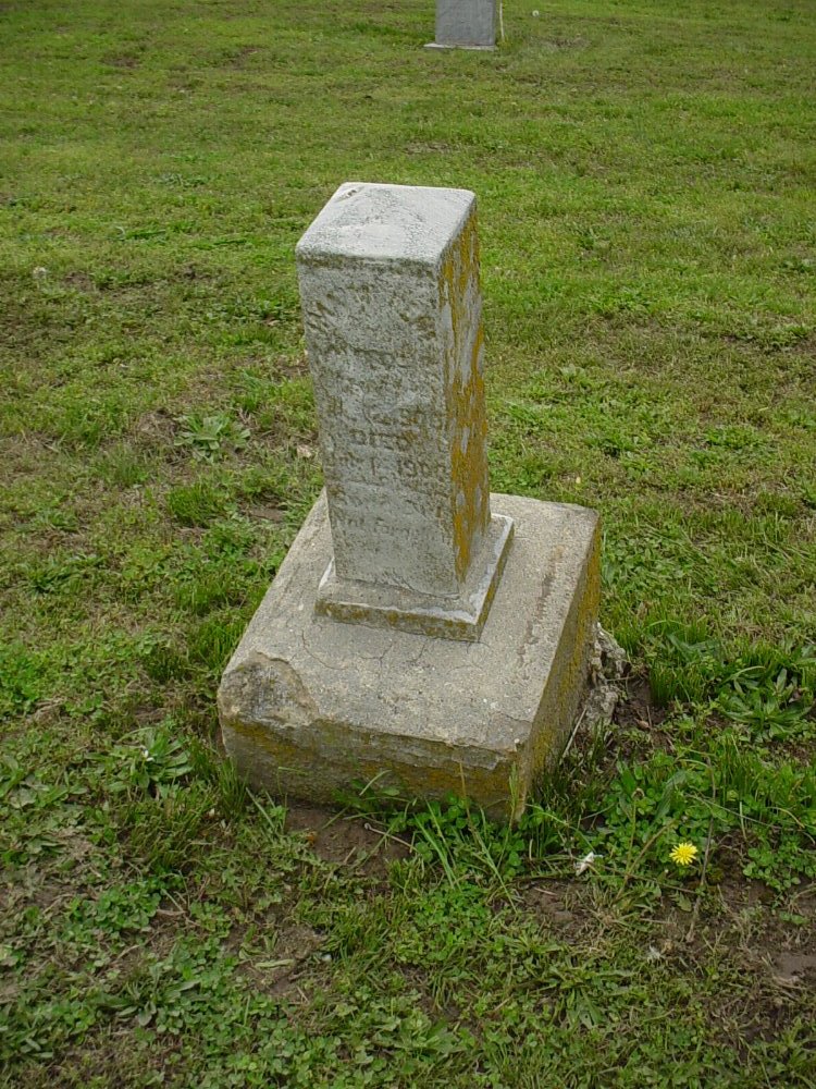  W. Malone Headstone Photo, Pioneer Cemetery, Callaway County genealogy
