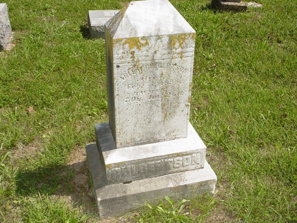  Able W. Culbertson Headstone Photo, Prairie Chapel Cemetery, Callaway County genealogy