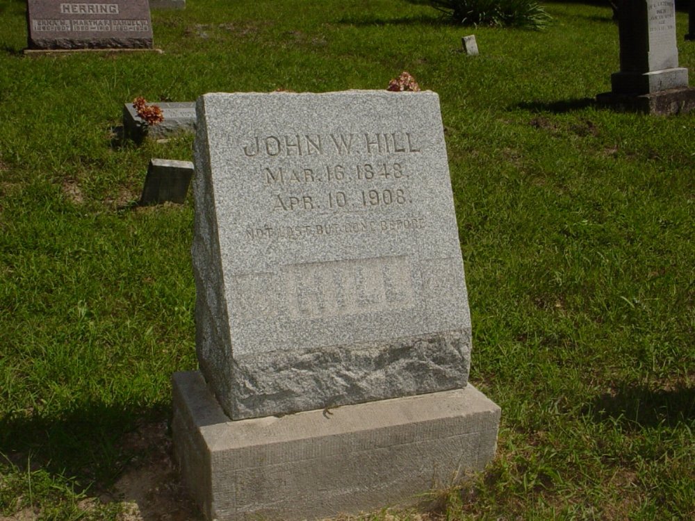  John W. Hill Headstone Photo, Prairie Chapel Cemetery, Callaway County genealogy